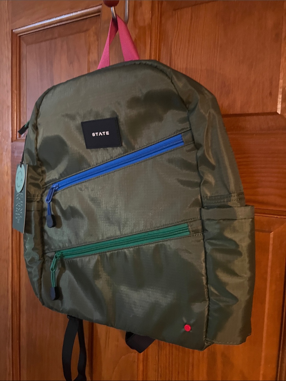 New State Kane Ripstop Backpack Ilive Fuagonal Zipper NWT